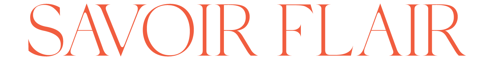 Text that reads "SAVOIR FLAIR" in large, elegant, red typography. This image is linked to a publication.
