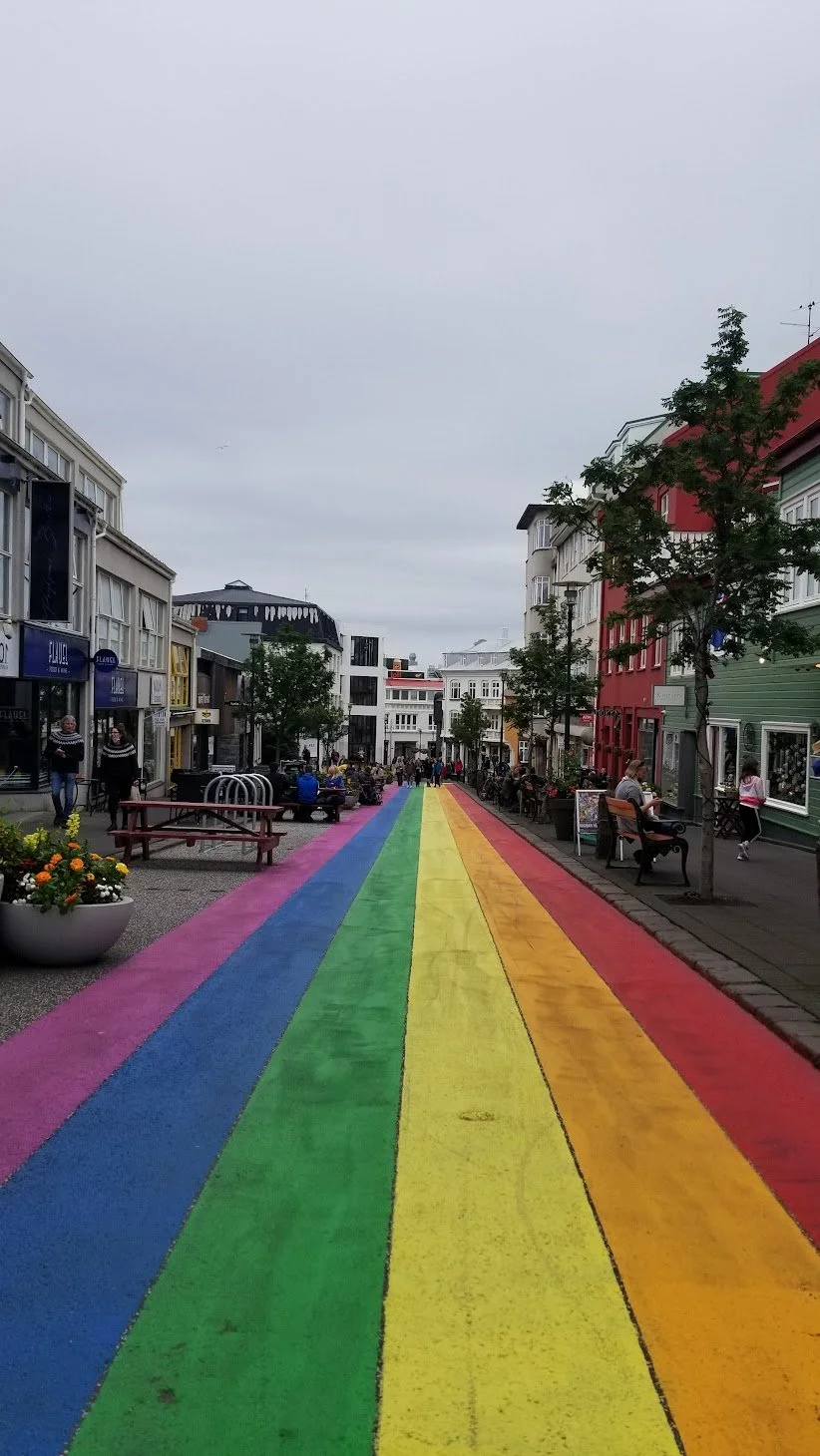 Rainbow Street in Reykjavík