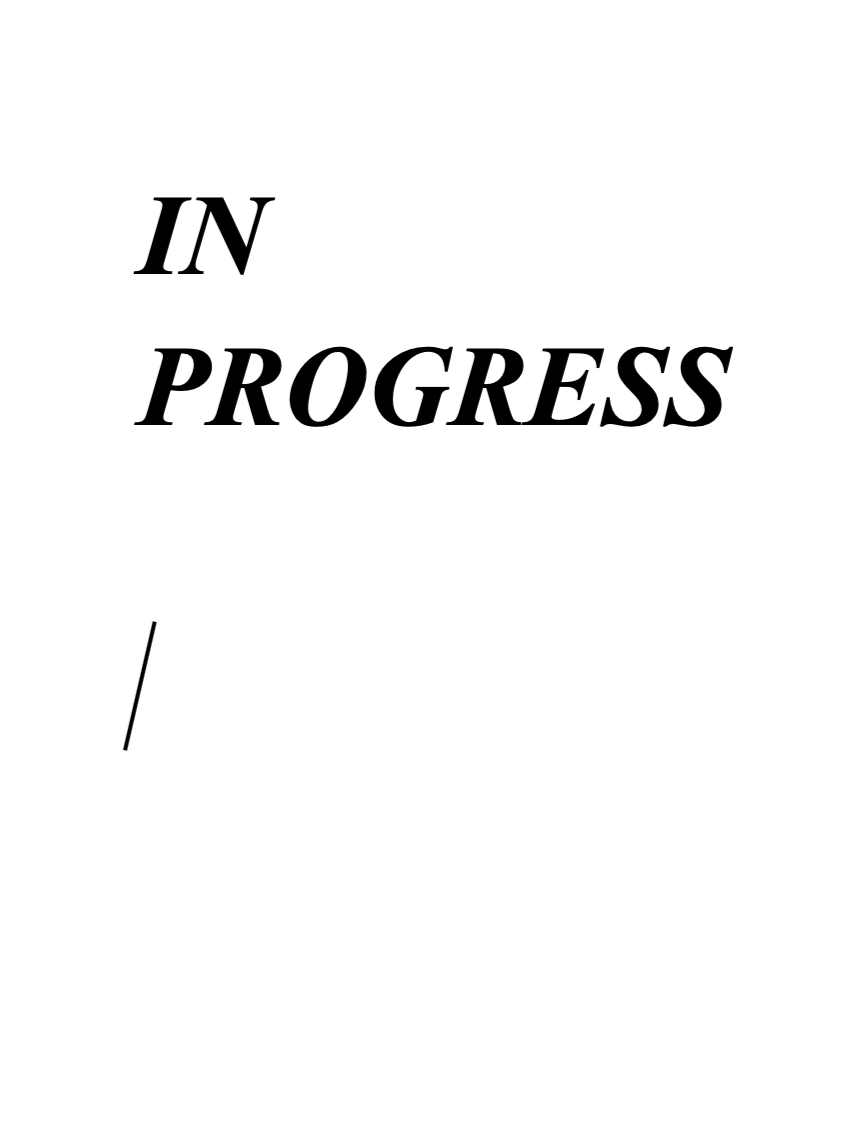 In progress