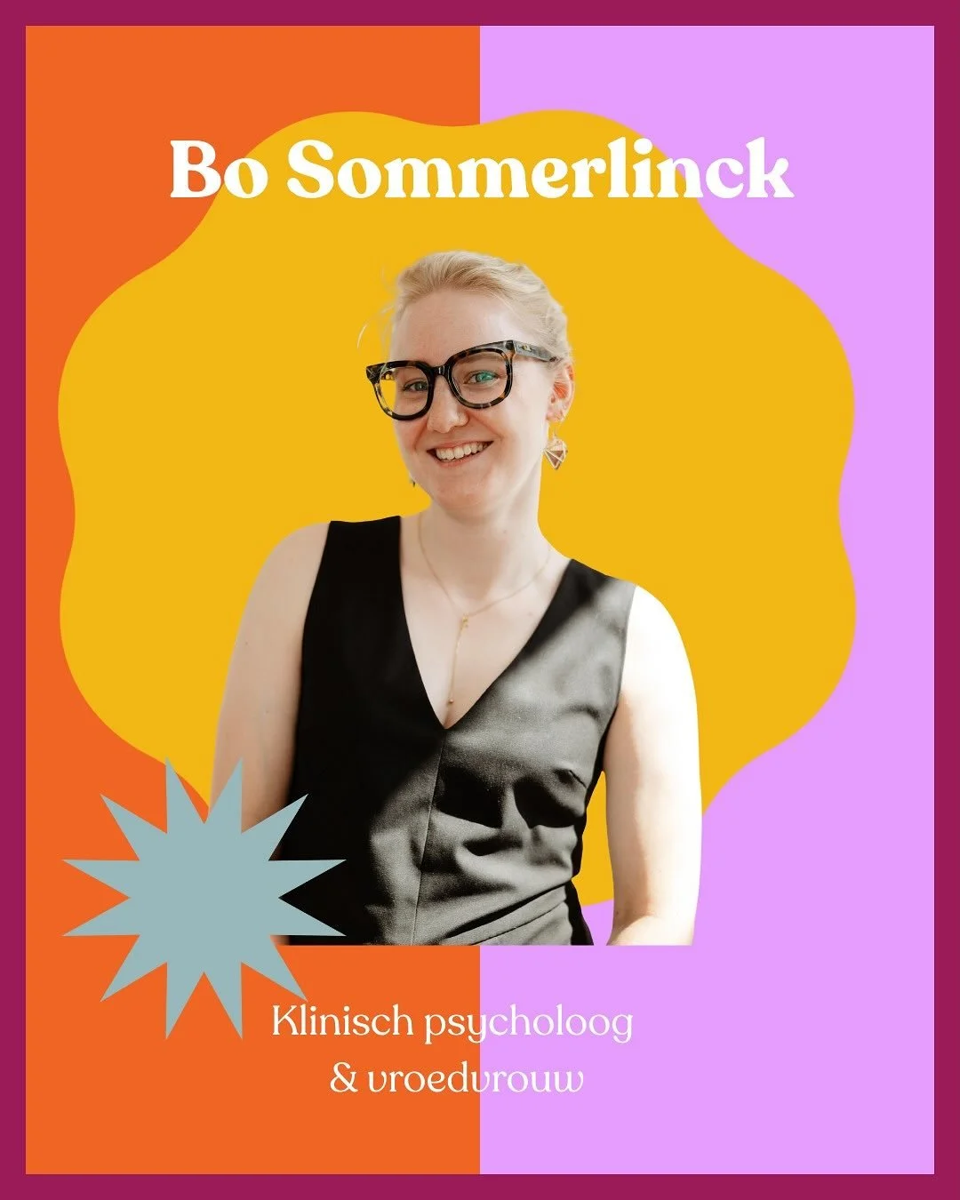 ✨ Spreker in de spotlight ✨
We zijn trots om Bo Sommerlinck aan te kondigen als één van de sprekers op Fertility Focus, ons event op 7 oktober in Mechelen. 💛 
🌿 “Rouw is zoveel meer dan afscheid nemen van iemand. Het is ook het