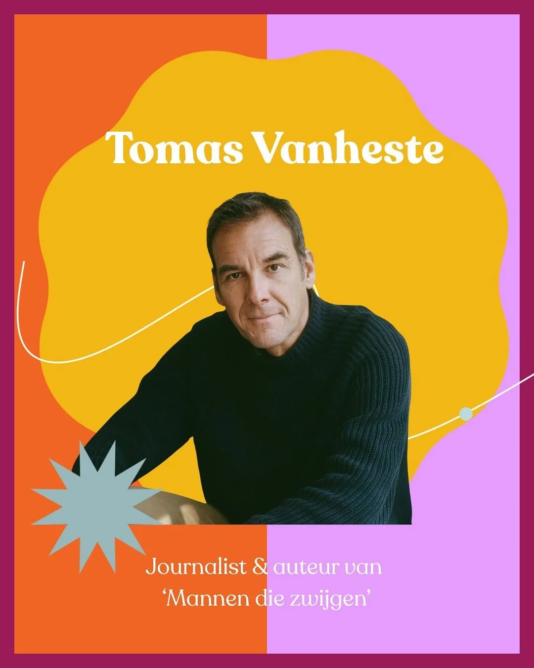 ✨ Spreker in de spotlight ✨
We zijn heel erg blij om Tomas Vanheste te verwelkomen als spreker op Fertility Focus, ons event op 7 oktober in Mechelen. 💛
Tomas is journalist en auteur van het boek Mannen die zwijgen.
Toen hij ontdekte dat hij zelf