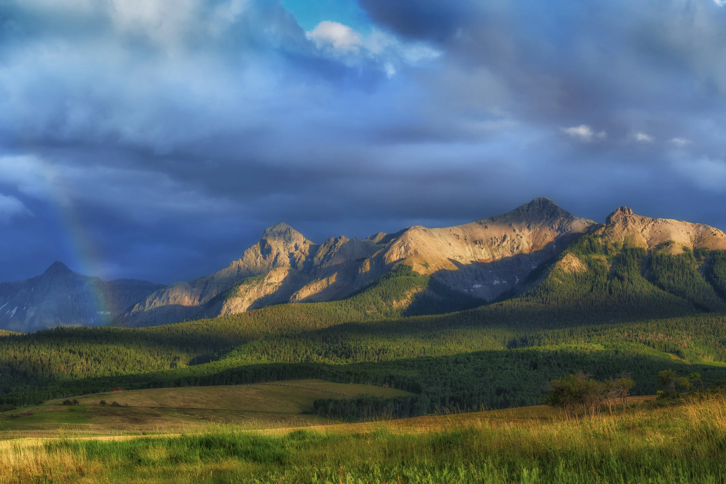 San Juan Mountain Rainbow Sunset