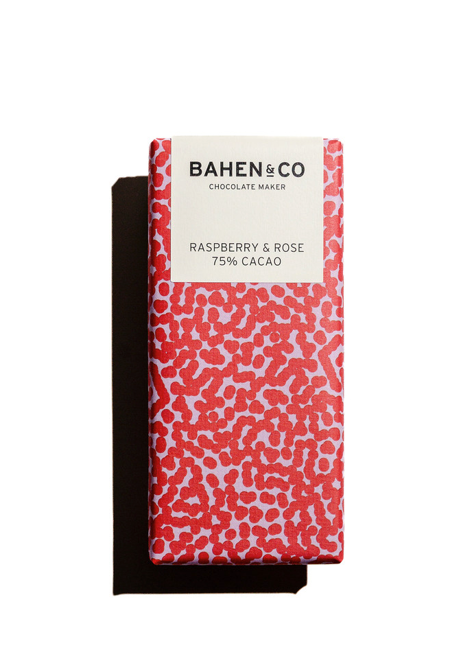 BAHEN & CO RASPBERRY & ROSE CHOCOLATE