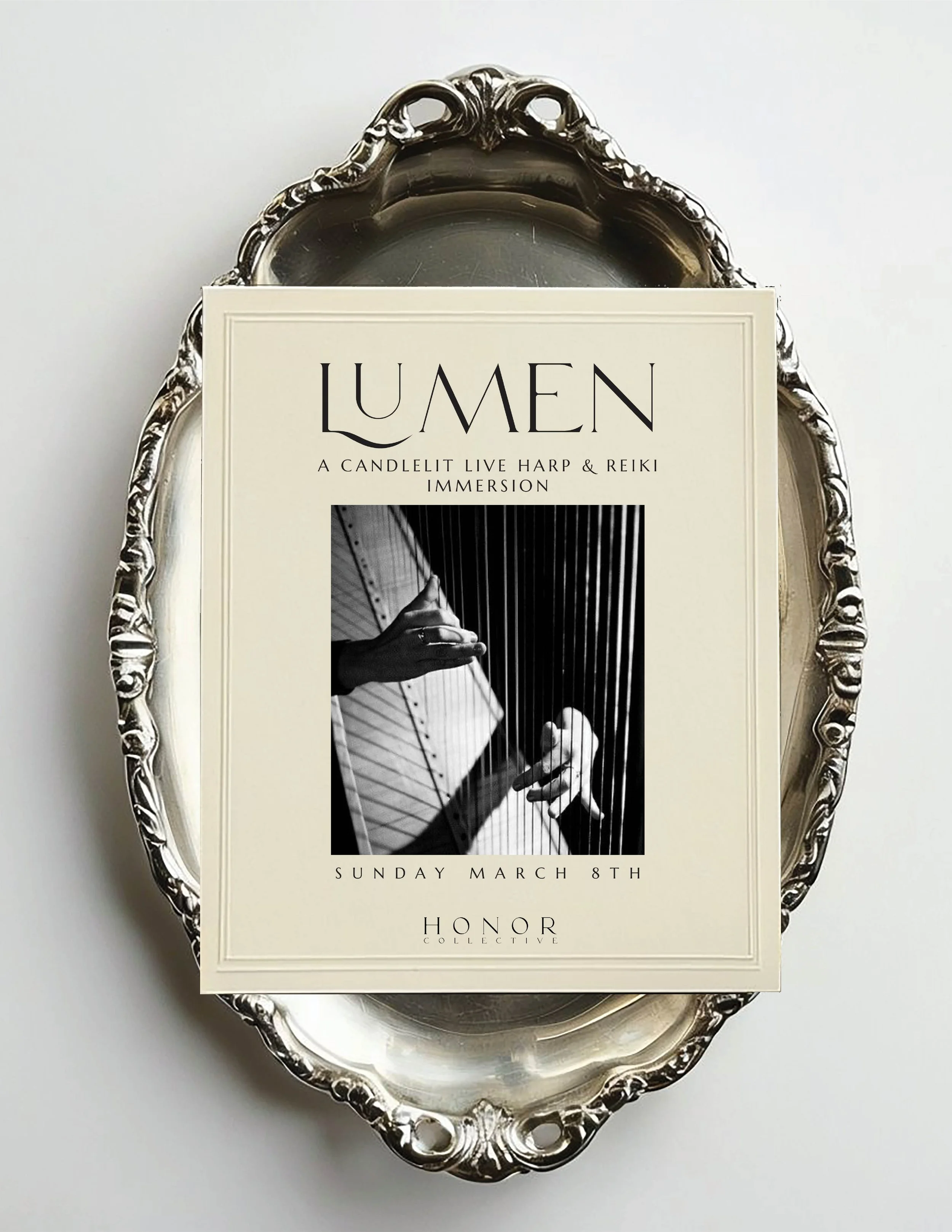 8th March PM I Lumen A Candlelit Live Harp & Reiki Immersion