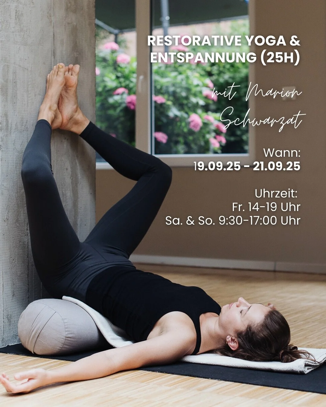 🧘&zwj;♀️💤 Vom 19.&ndash;21. September findet unsere 25h Restorative Yoga Fortbildung mit @marionschwarzatyoga im City Studio statt!

Diese Weiterbildung richtet sich an Yogalehrende, Therapeut:innen und erfahrene Praktizierende, die das Potenzial v