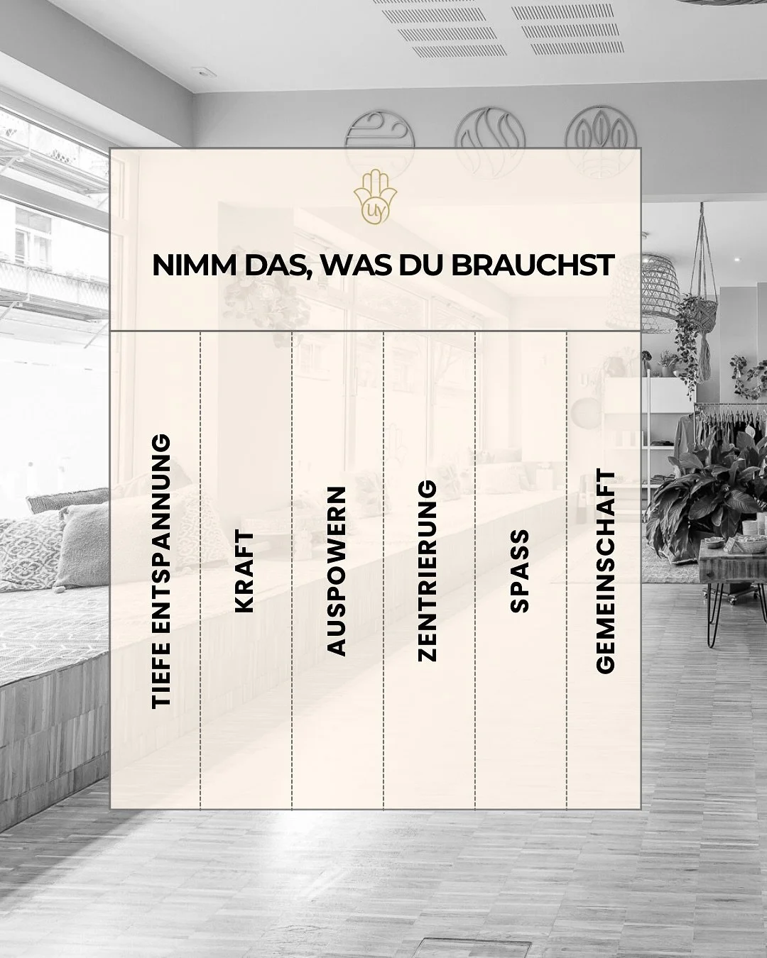 Was brauchst du diese Woche?
Hier sind unsere Stundenempfehlungen f&uuml;r dich - je nachdem, wonach du suchst. 
See you on the mat! ✨