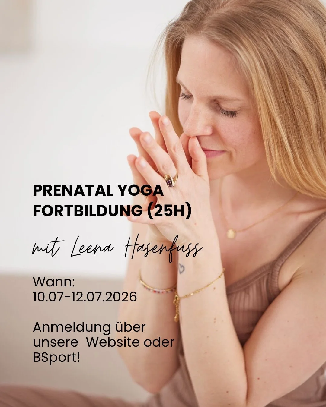 🤰Prenatal Yoga Wisdom (25h)
mit @no_mamab 

Begleite Frauen durch eine der transformierendsten Phasen ihres Lebens &ndash; mit Wissen, Pr&auml;senz &amp; Vertrauen.

Die Schwangerschaft bringt umfassende k&ouml;rperliche, hormonelle und emotionale V