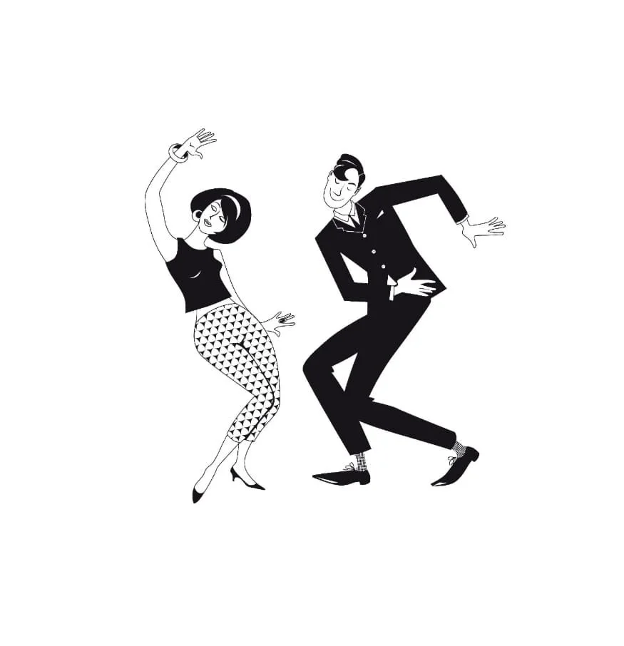 Dance Workshop at Miss Emma's Dancing to explore dance history and the dances of the 1960s (the swinging sixties).