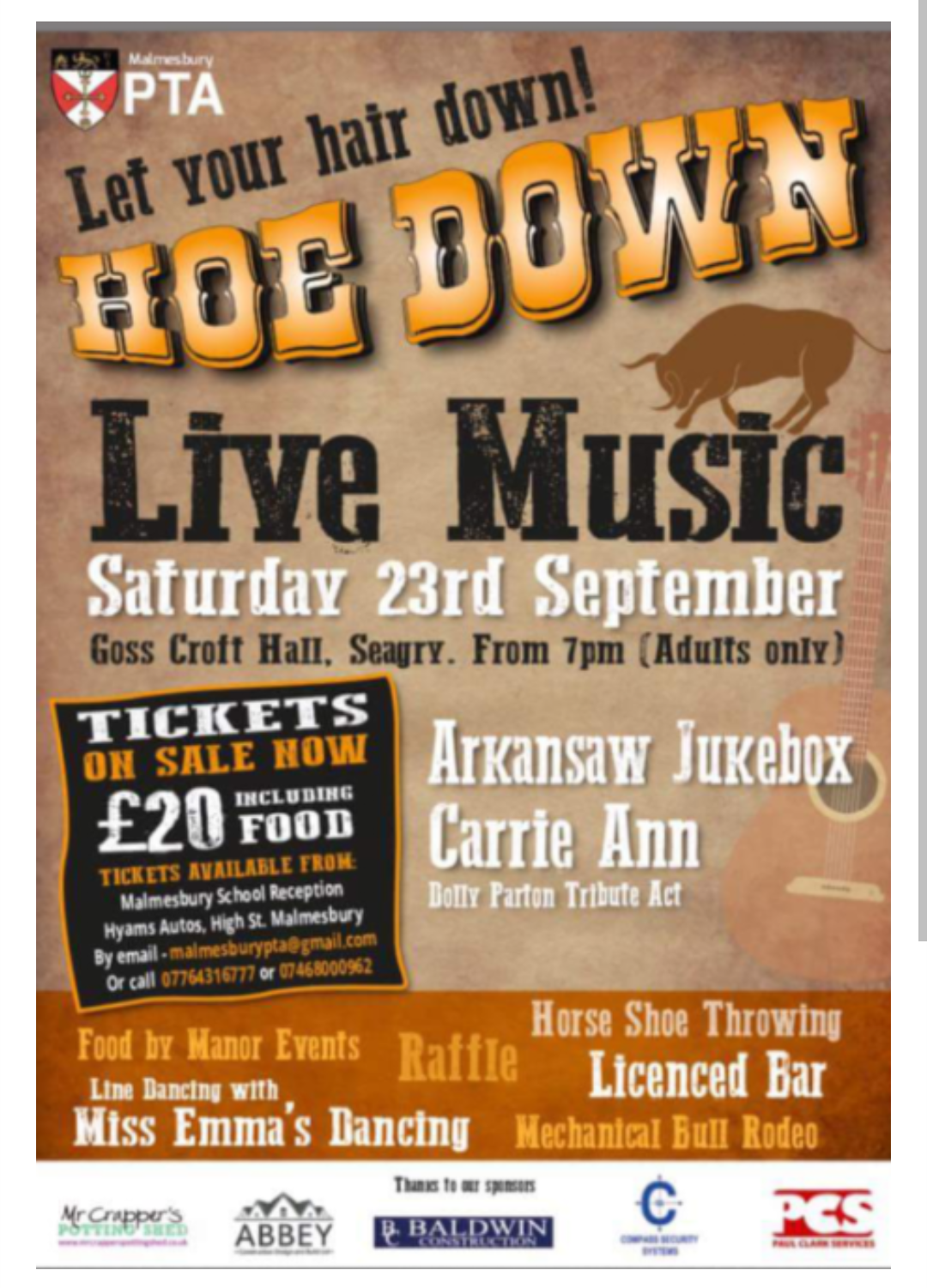 Miss Emma's Dancing as a dance host for local events.