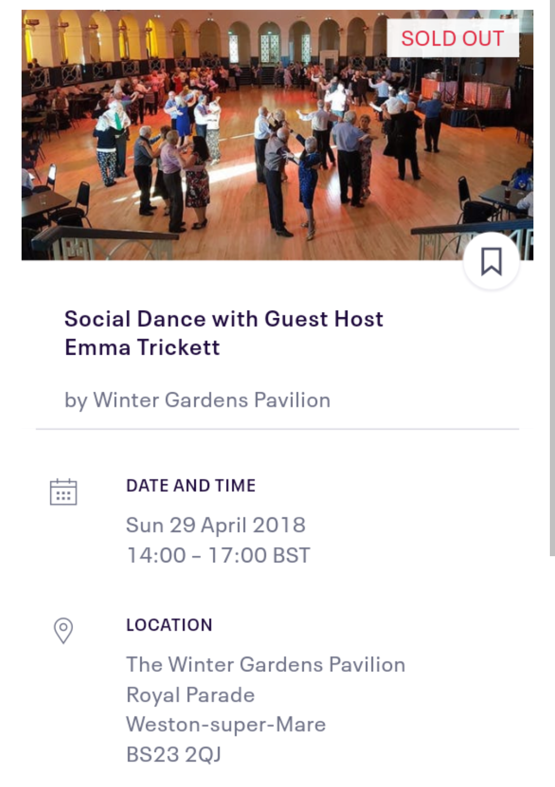 Miss Emma's Dancing dance host for Winter Gardens Pavilion Tea Dance at Weston Super Mare