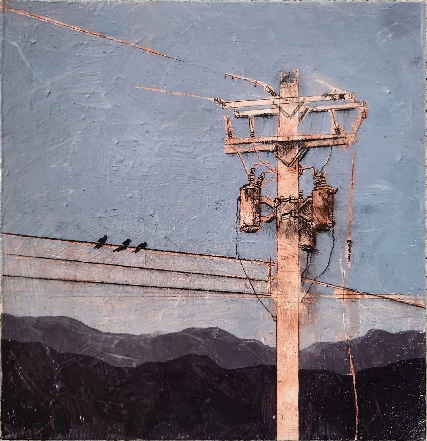 Parallel
9"x9"
Acrylic and Graphite on Wooden Panel