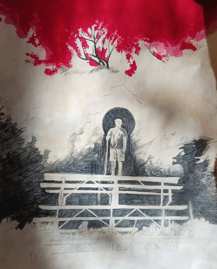 King of the Table Graveyard
11.5"x7"
Ink, Graphite on Paper