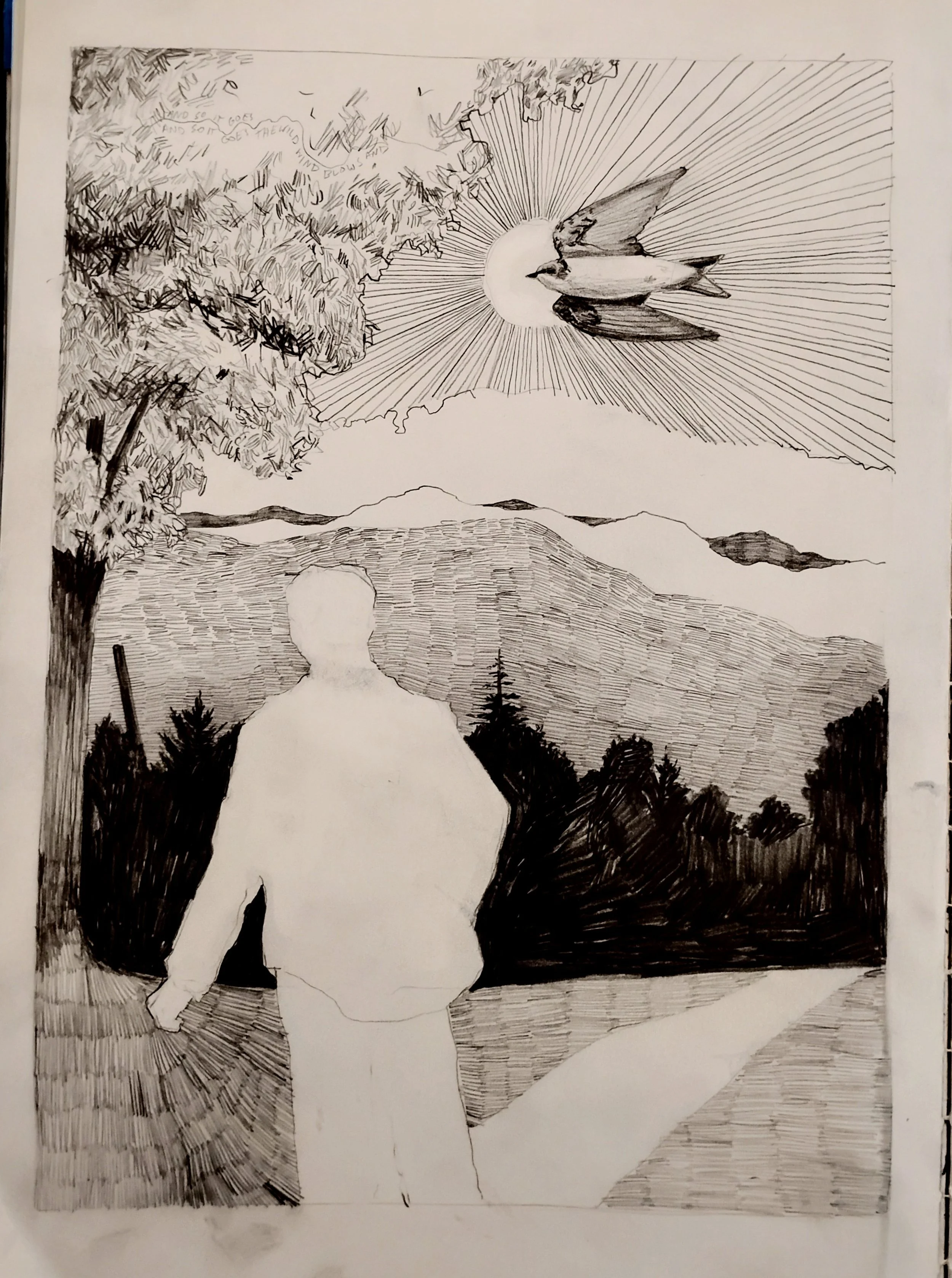 Shadow of the Oak
11"x7"
Graphite on Paper