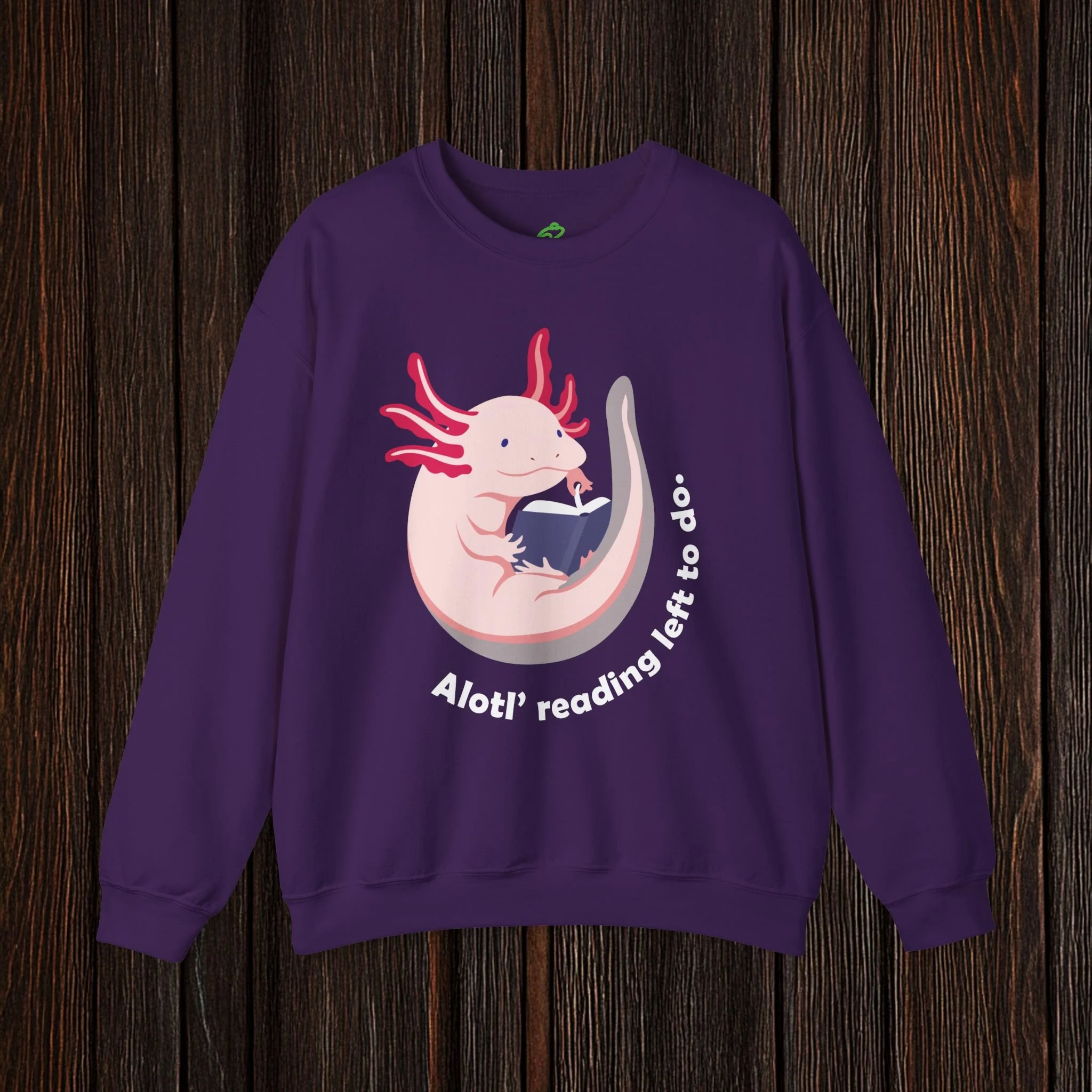 Bookworm Axolotl Sweatshirt