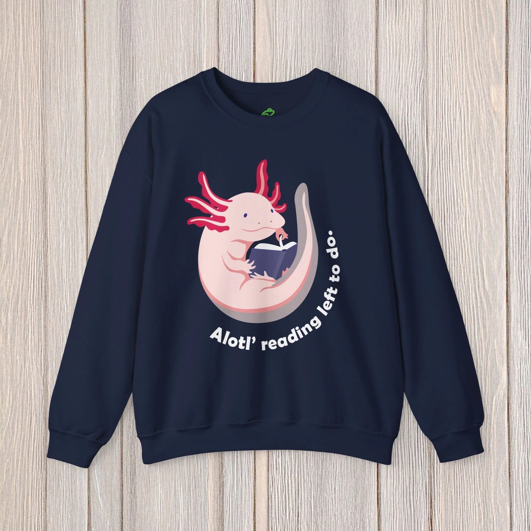 Bookworm Axolotl Sweatshirt