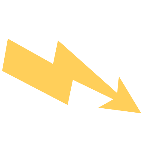 Yellow lightning bolt arrow pointing right