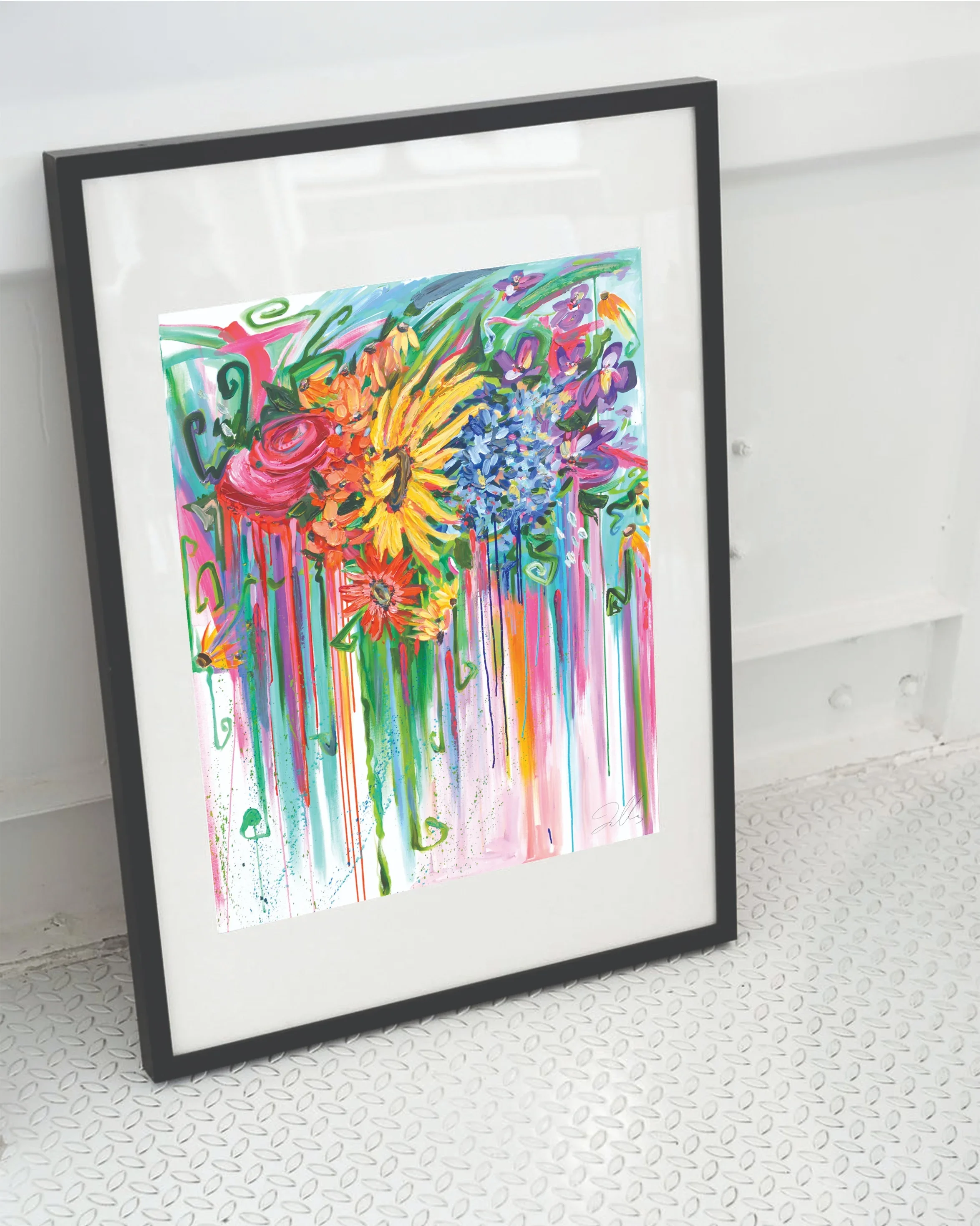 "Summer Jam" Floral Print By Corinne Yancone