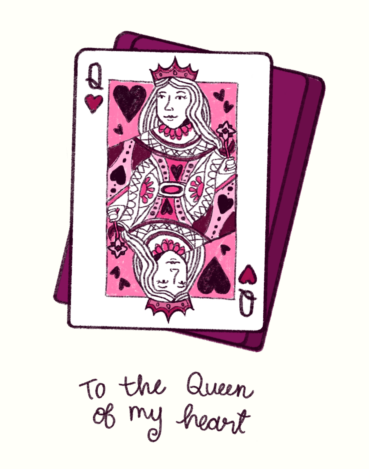 Queen of My Heart, Card