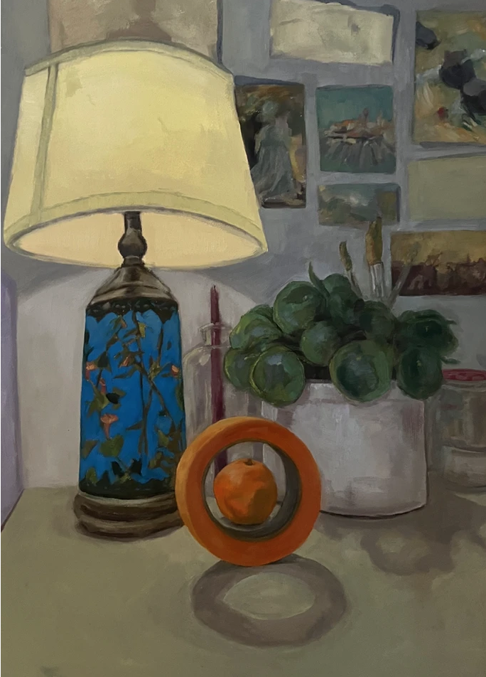 Lamp and Orange Tape