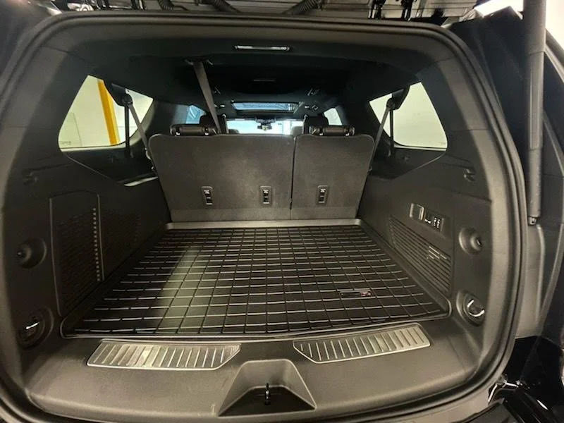 Chevrolet Suburban cargo area showing large luggage capacity for Old Gold and Black Executive Auto airport car service in the North Carolina Piedmont Triad