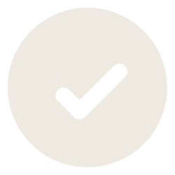 Checkmark icon on a circular background