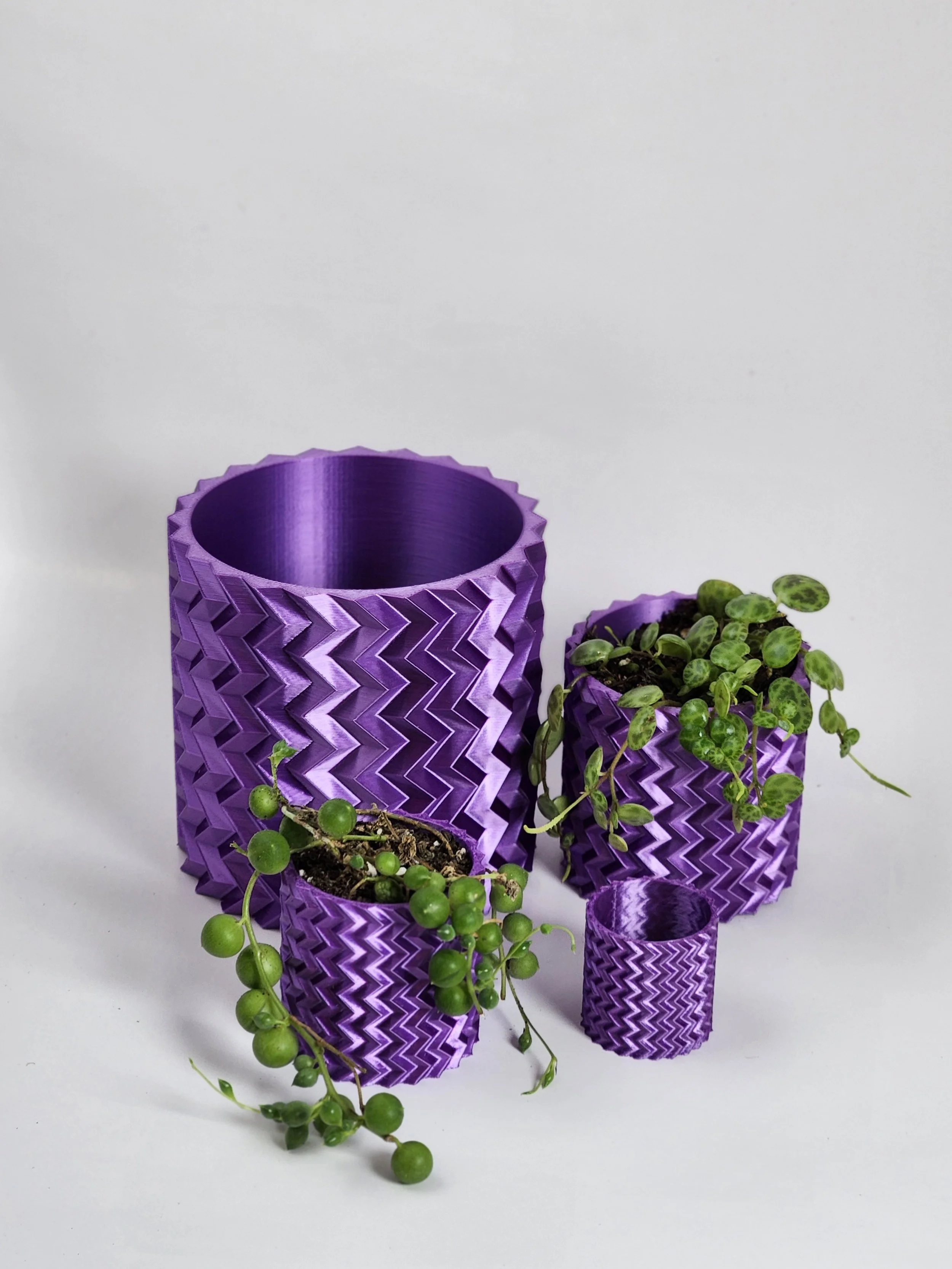 Modern Chevron Pot