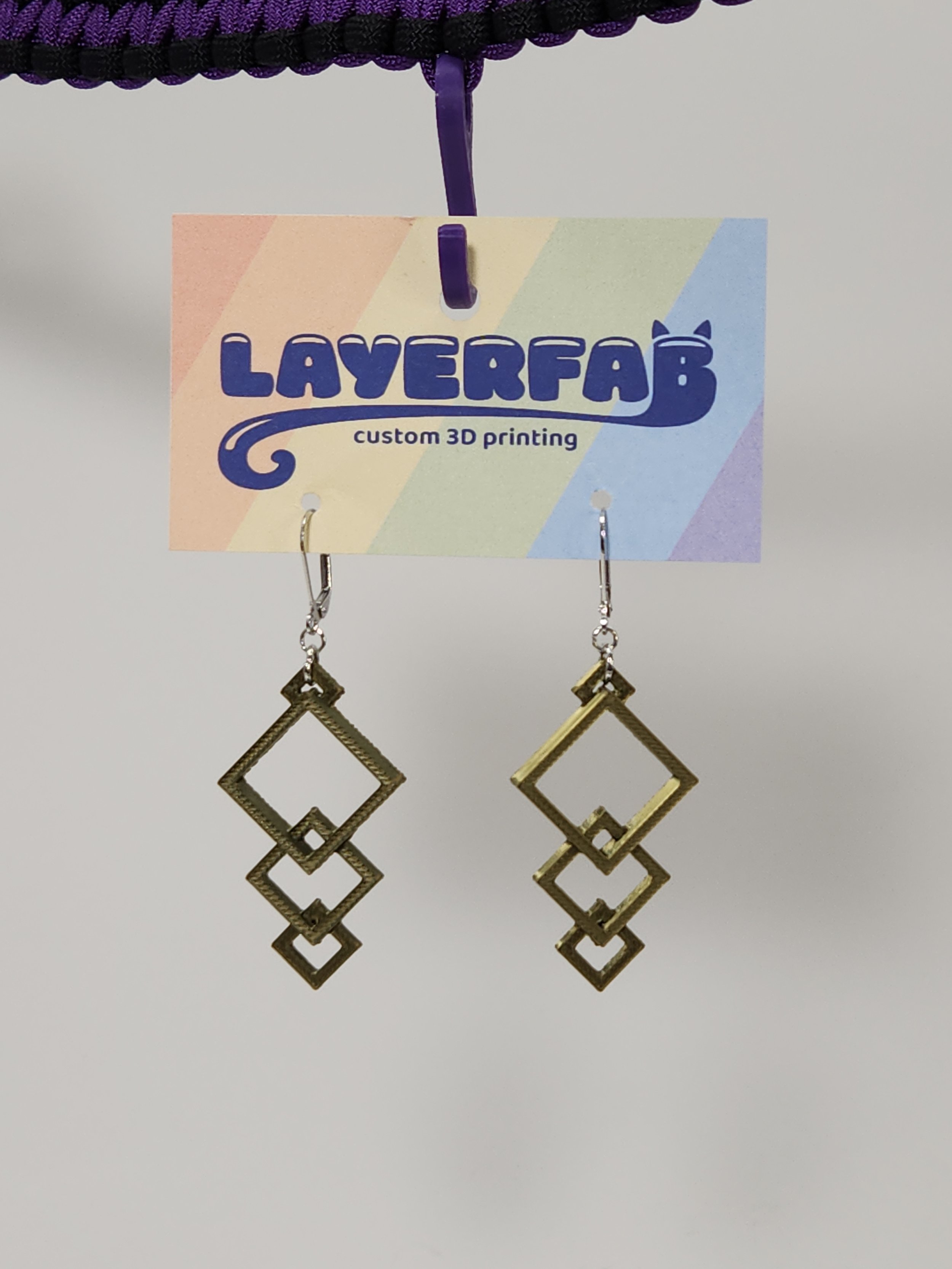 Deco Square Earrings