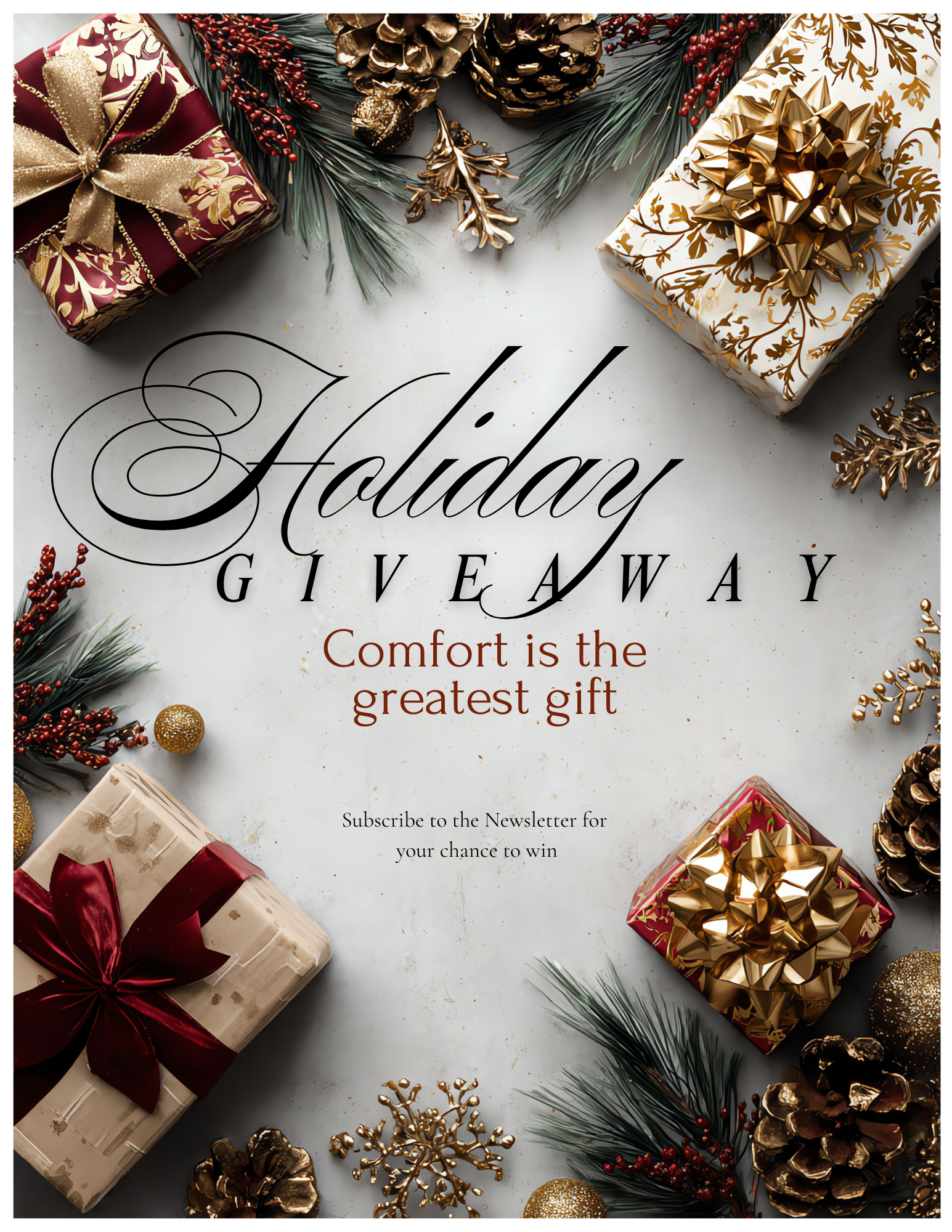 HOLIDAY GIVEAWAY ANNOUNCEMENT