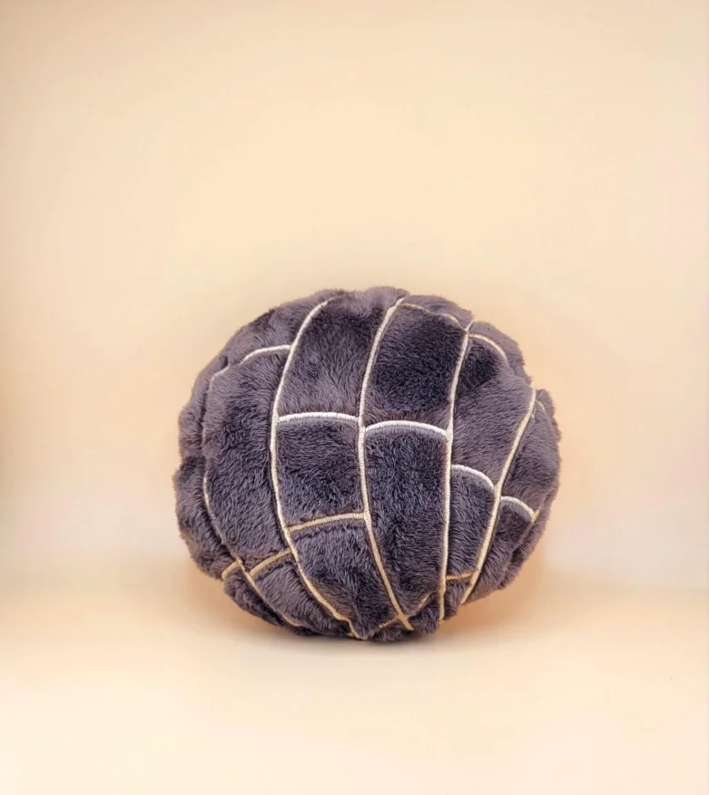 Concha Mexican Bread Plush Toy- Chocolate