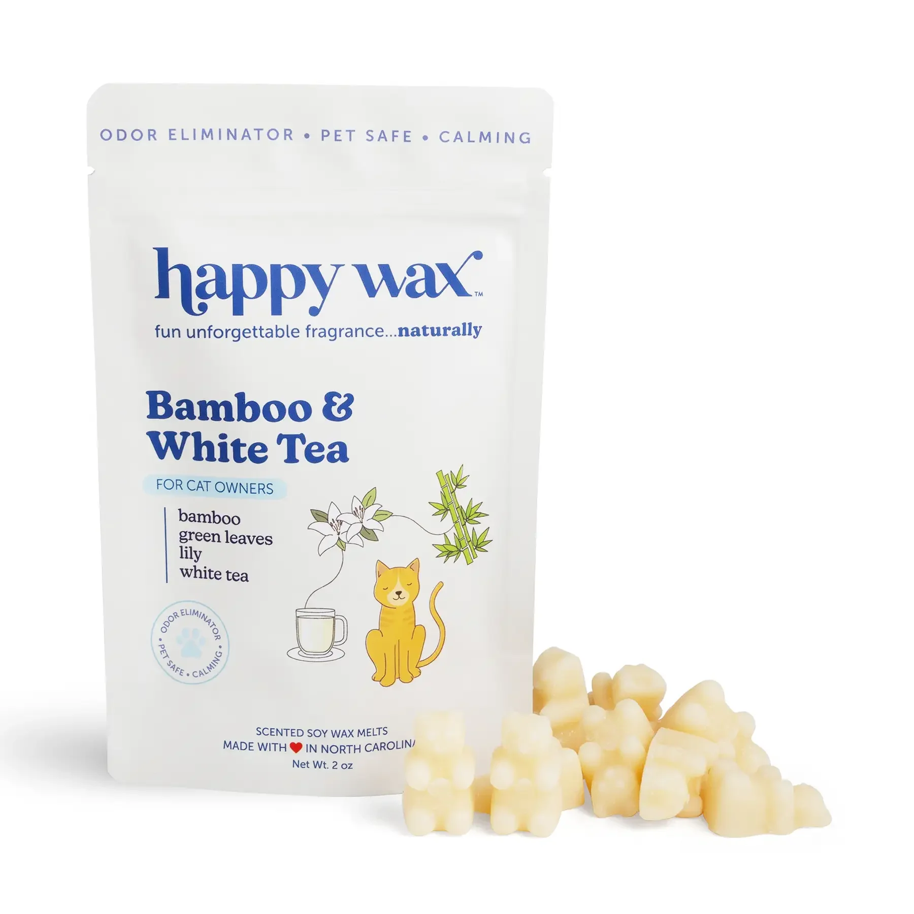 HappyWax Wax Melts- Bamboo & White Tea