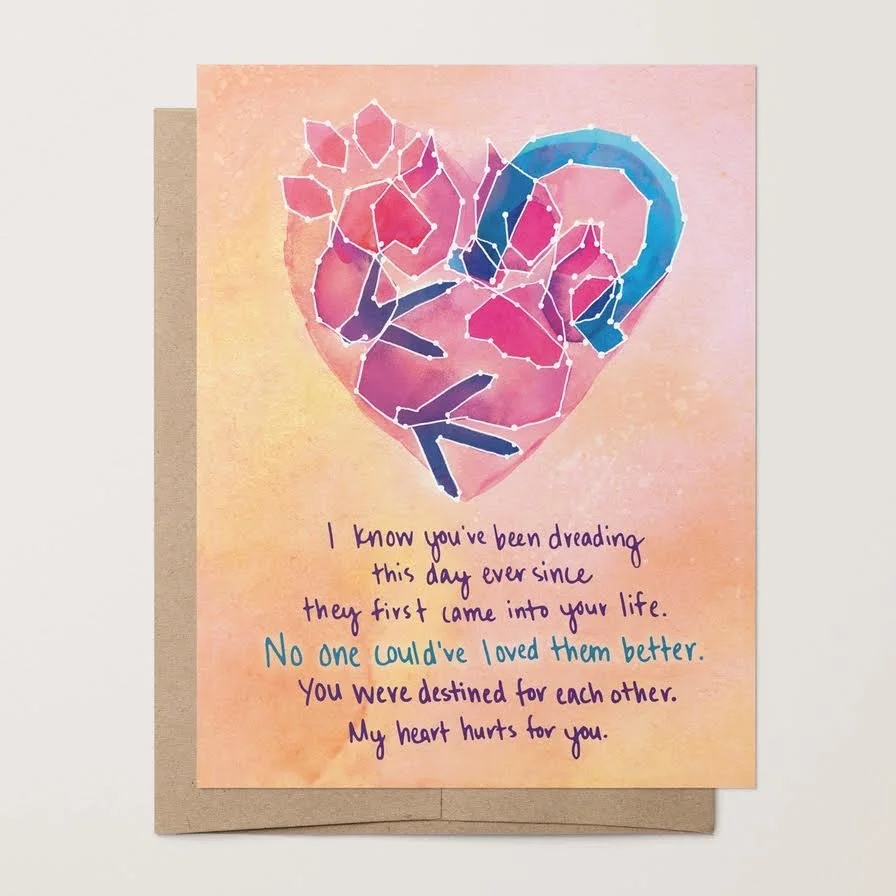 Heart Prints Sympathy Card