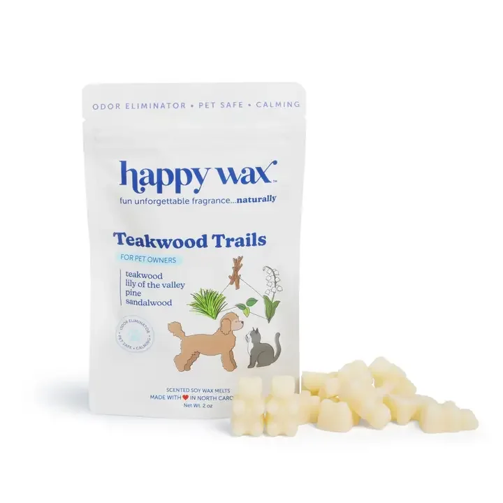 HappyWax Wax Melts - Teakwood Trails (2oz)