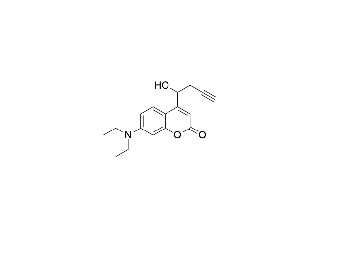 7-(diethylamino)-4-(1-hydroxybut-3-yn-1-yl)-2H-chromen-2-one ADCC-0060.png