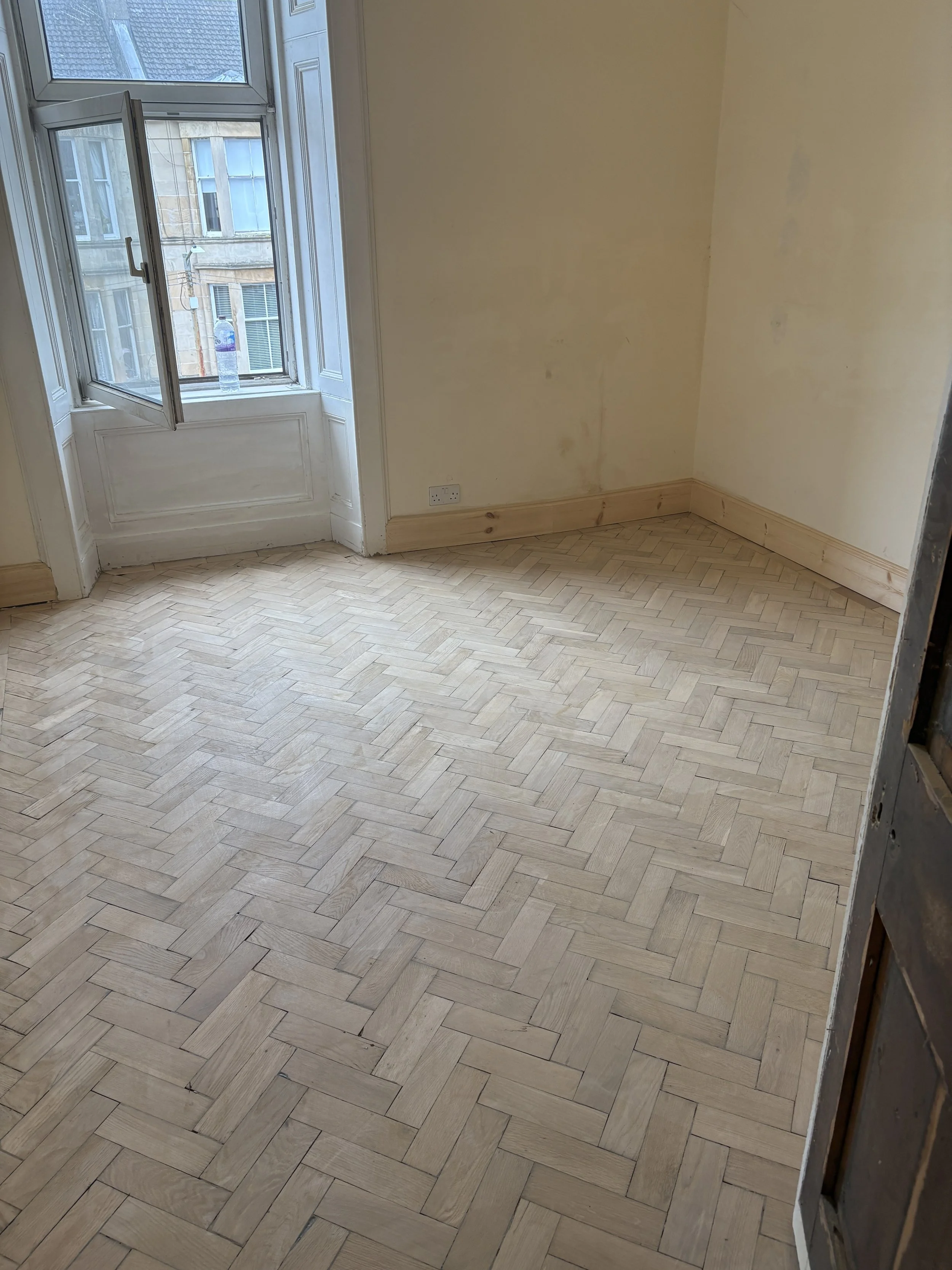 Reclaimed Parquet Floor Installation