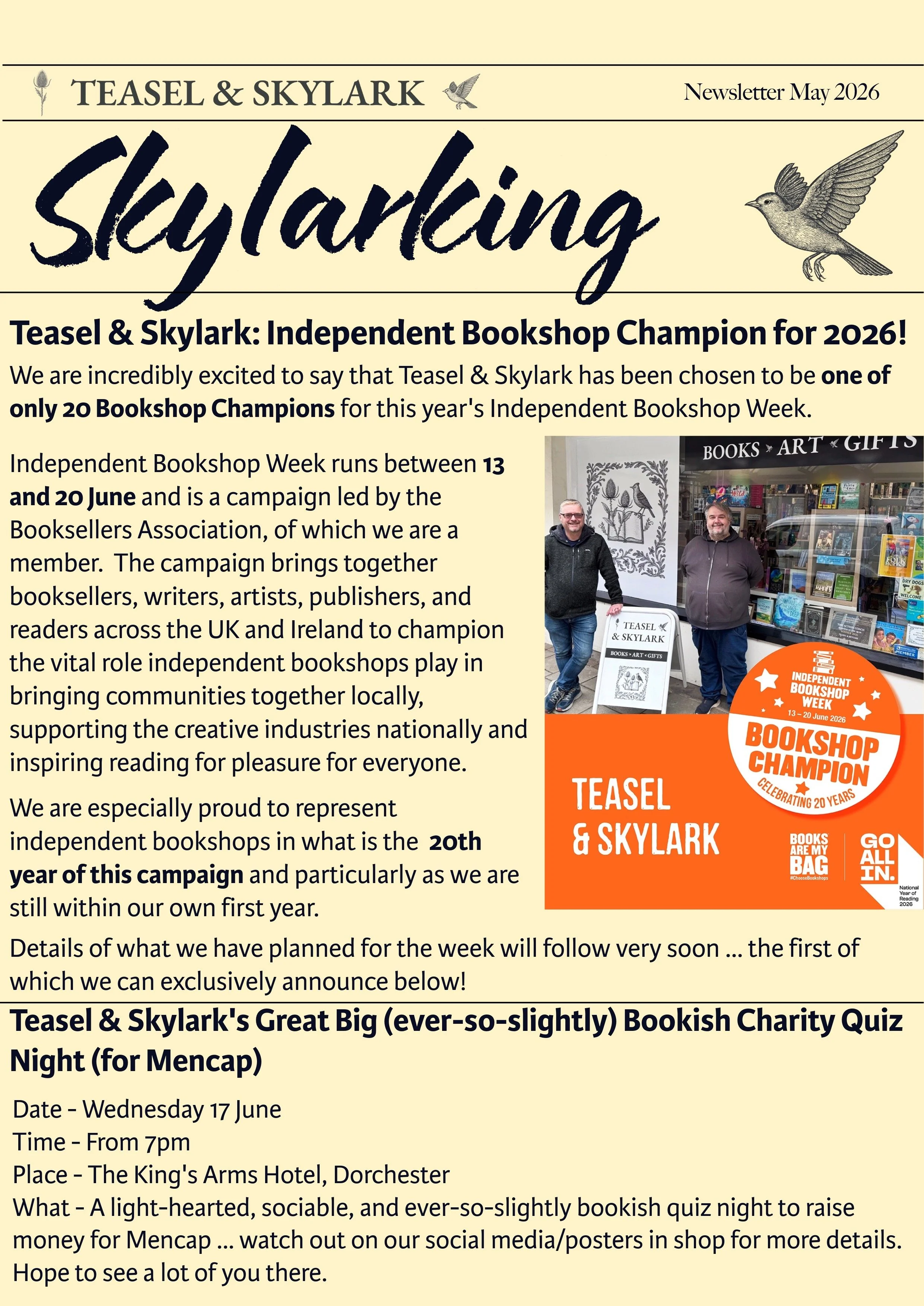 Skylarking Issue 4: May 2026