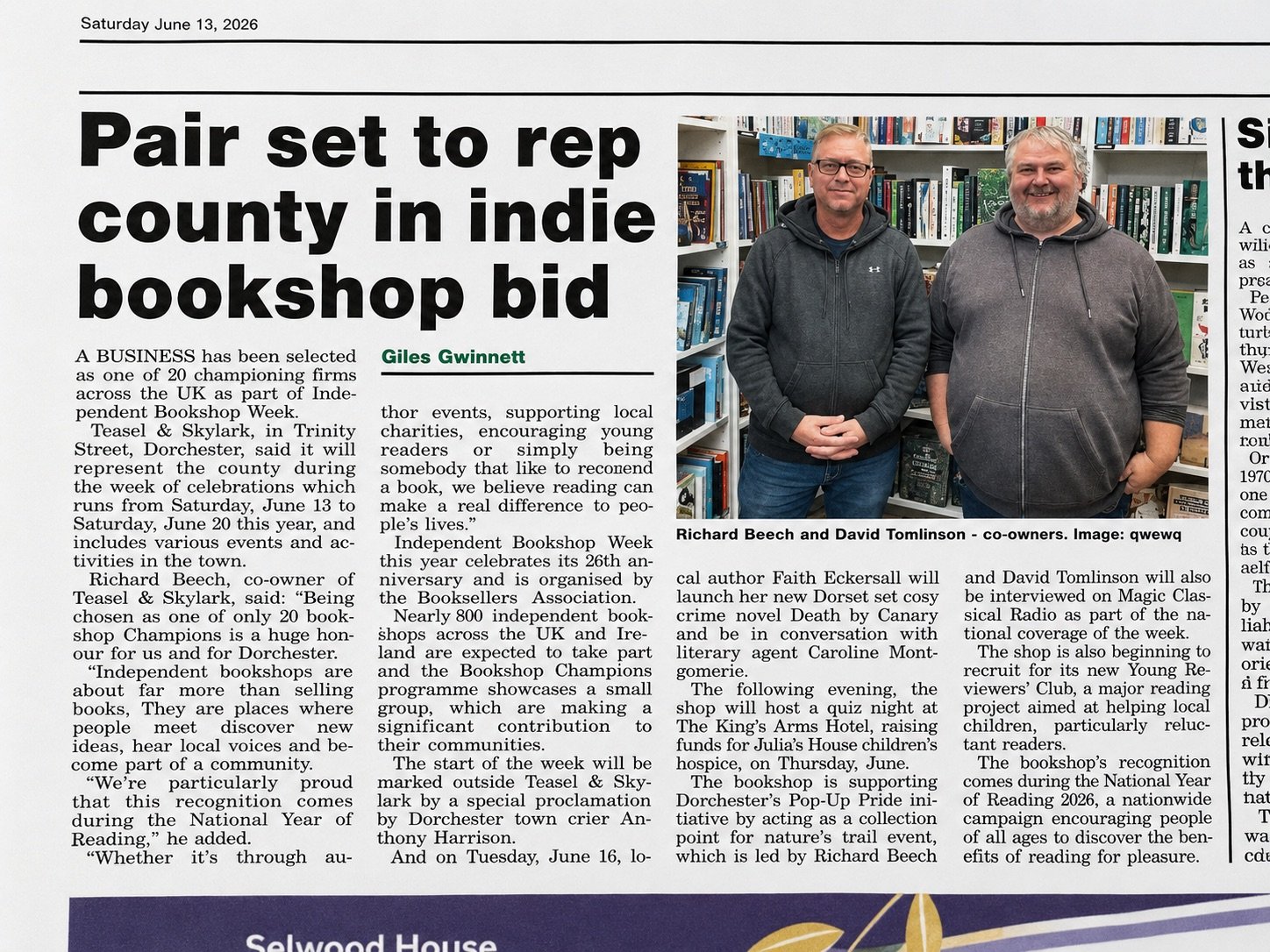 Teasel &amp; Skylark in the News