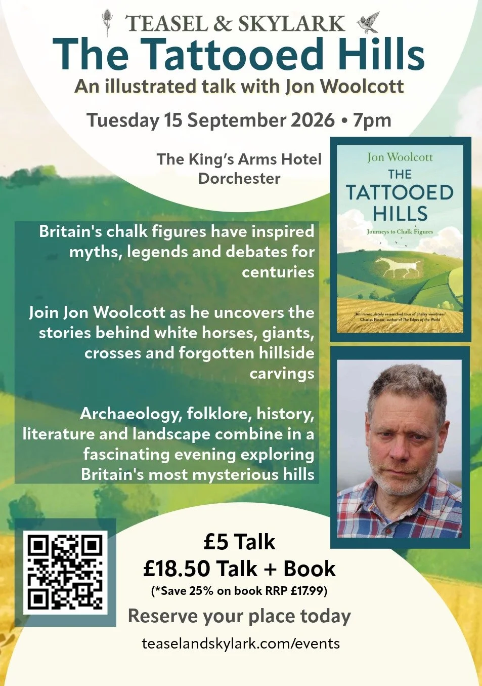 The Tattooed Hills: Journeys to Chalk Figures with author Jon Woolcott
