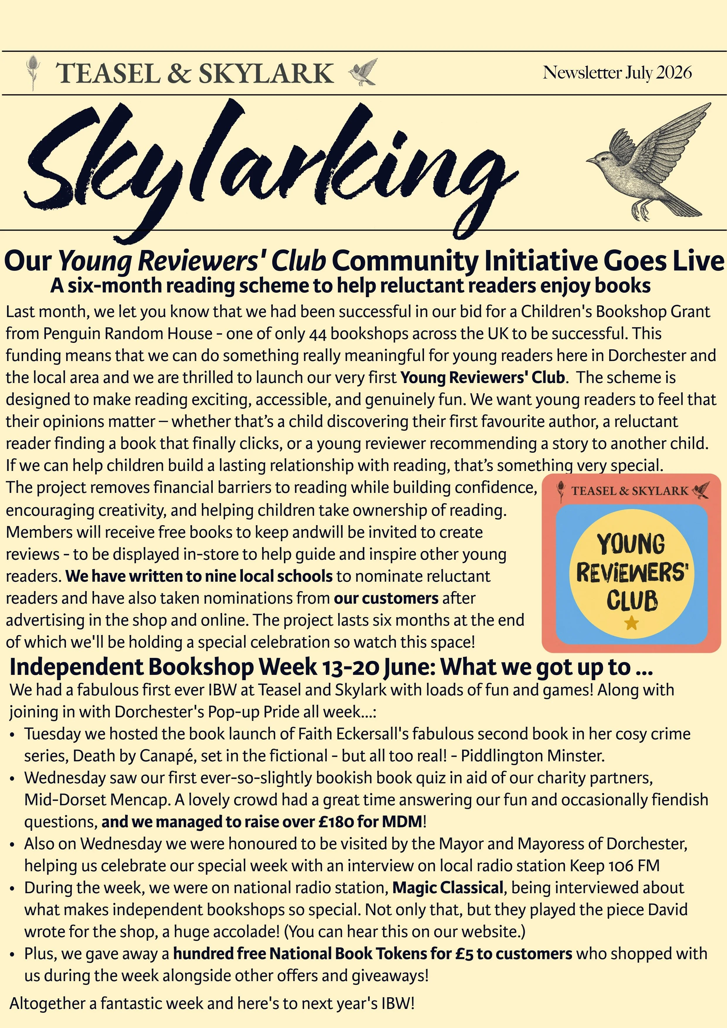Skylarking Issue 6: July 2026