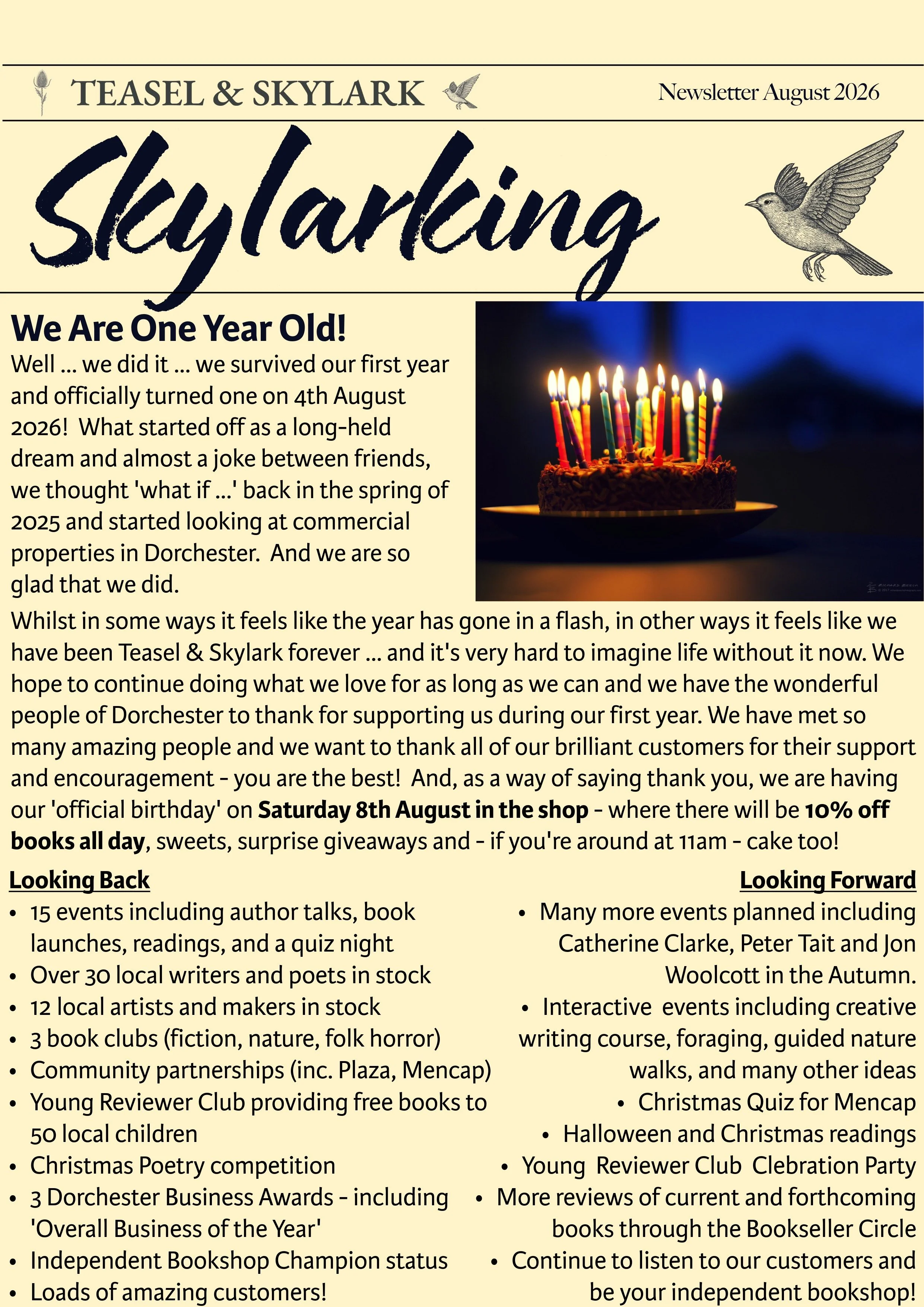 Skylarking Issue 7: August 2026