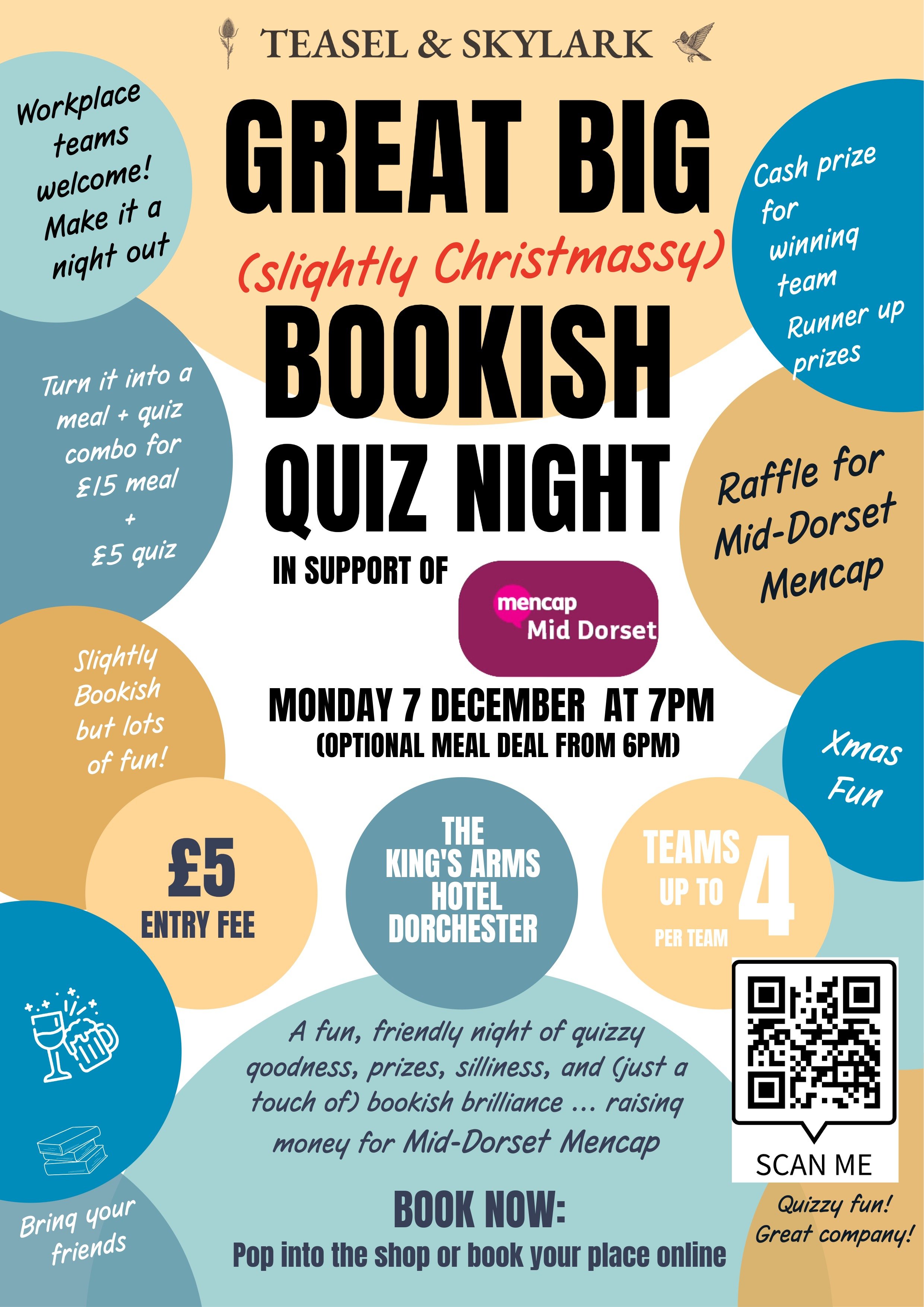Teasel & Skylark's Great Big (slightly Christmassy) Bookish Quiz for Mencap
