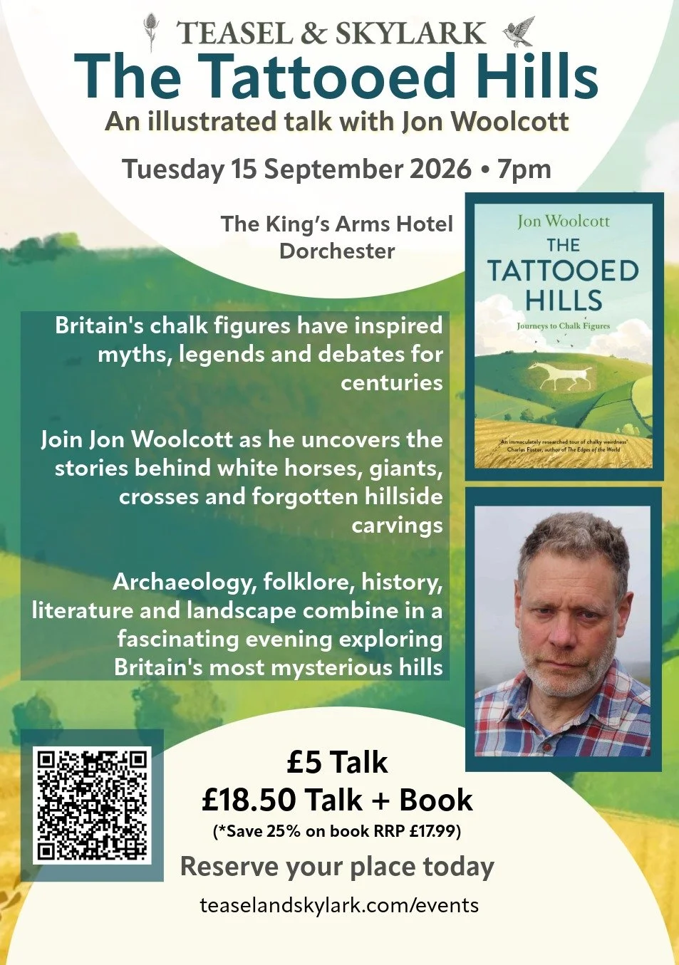 The Tattooed Hills: Journeys to Chalk Figures with author Jon Woolcott