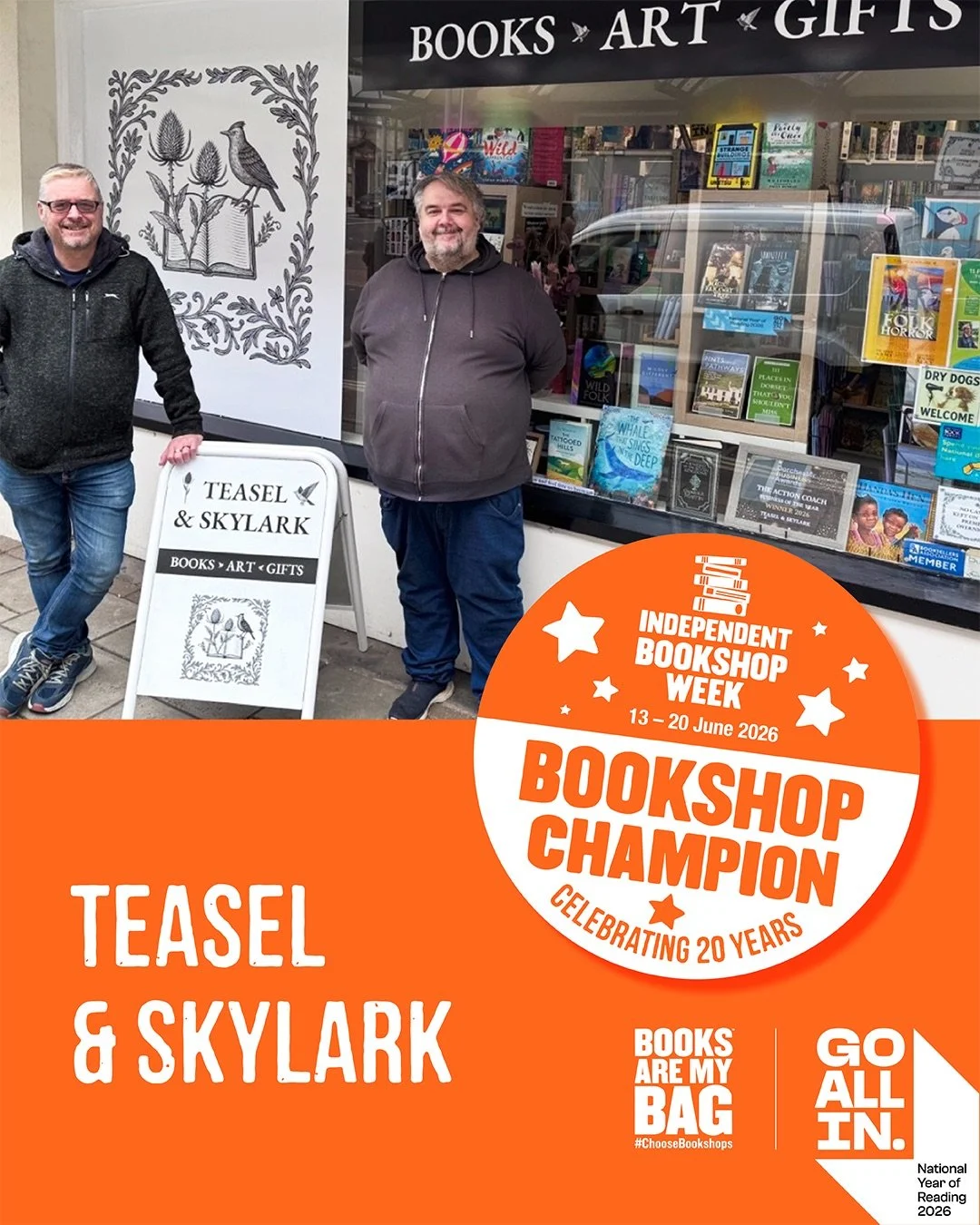 We are a Bookshop Champion for Independent Bookshop Week 2026!