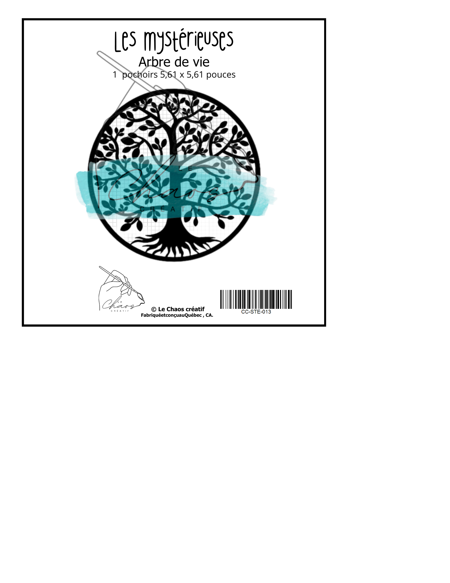 Pochoir Les mystérieuses < Arbre de vie>