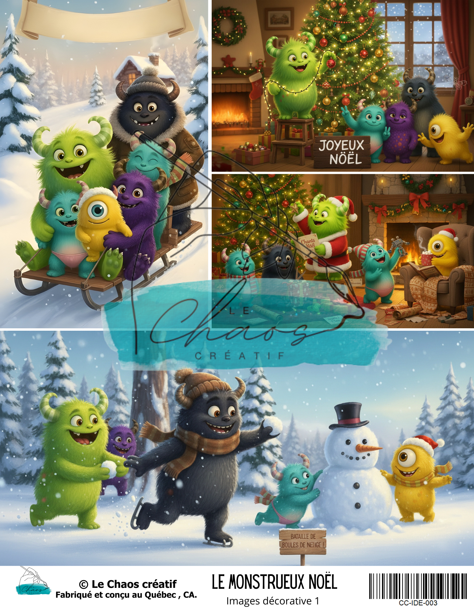 Le Monstrueux Noël, images décoratives 1