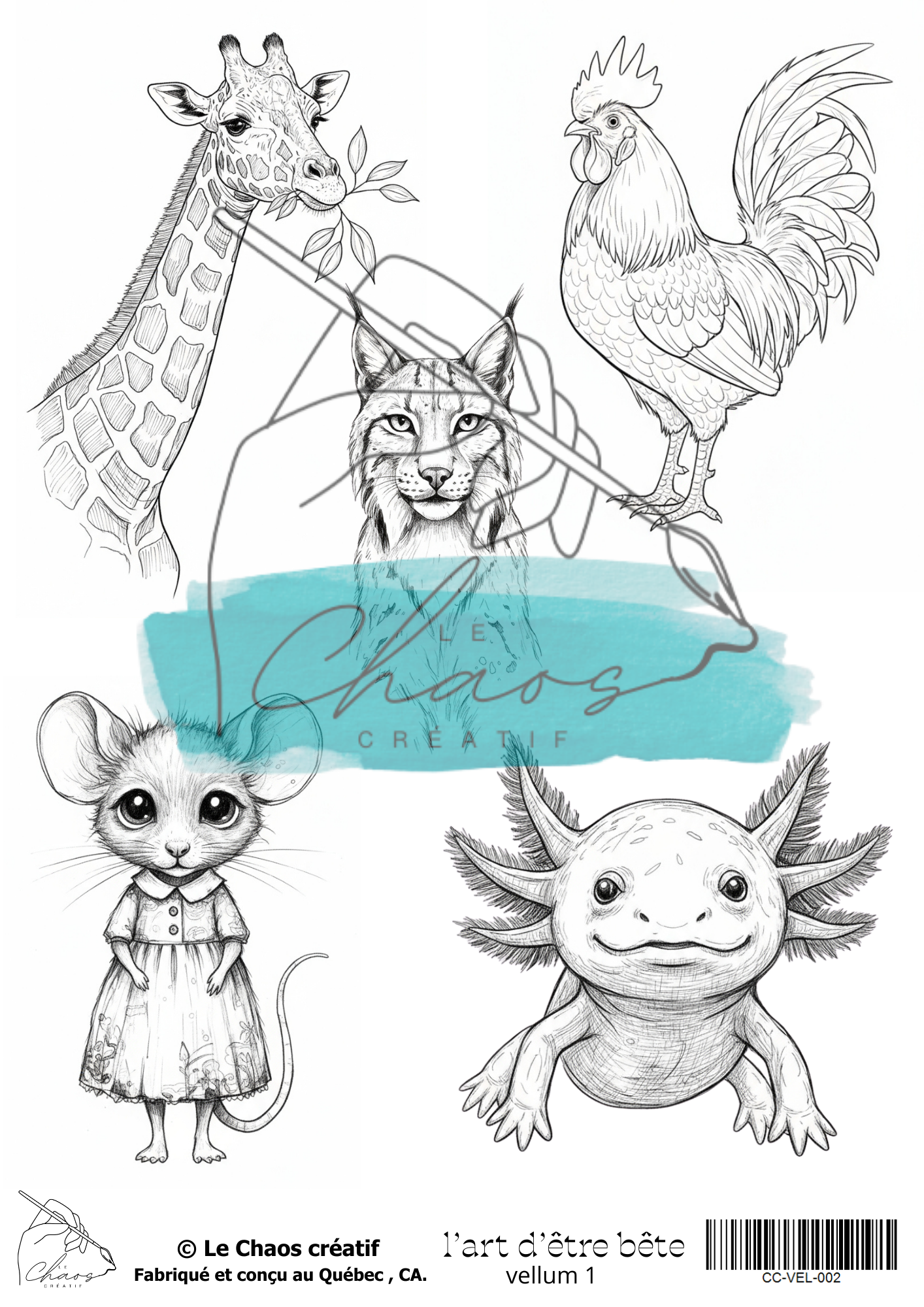 L'art d'être bête, papier Vellum 2