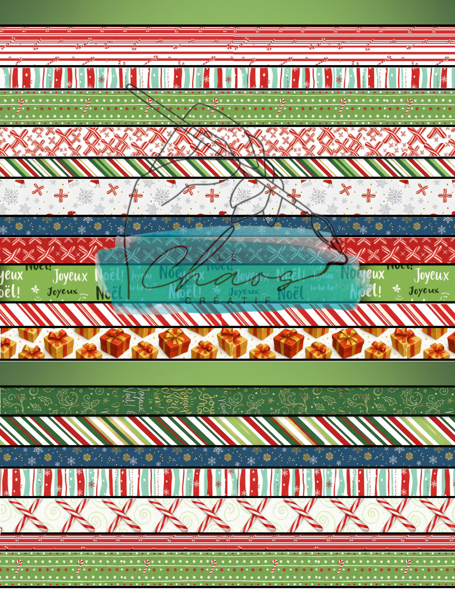 Le Monstrueux Noël, washi tape
