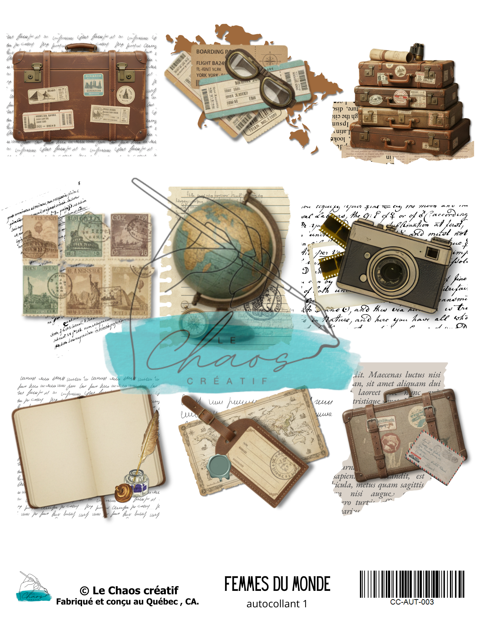 Femmes du monde, autocollant