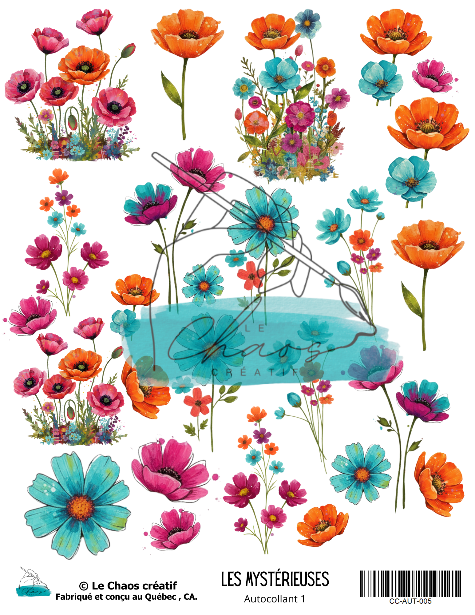 Les Mystérieuses, autocollant