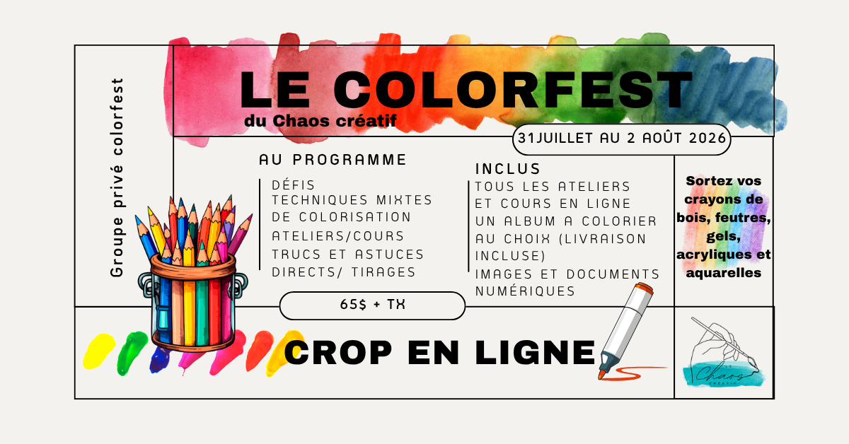 Le colorfest du Chaos créatif