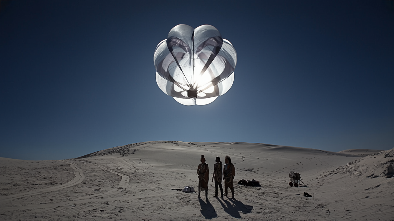 Indigenous Likanantay people in the Atacama Desert, with the balloon and sky from _image_one_ exactly as they are, highly detailed, photorealistic, natural lighting.png